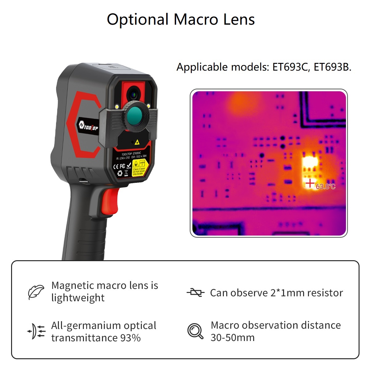TOOLTOP ET693C 256*192 Thermal - Nf 521 Thermal Imaging Camera 评论和价格