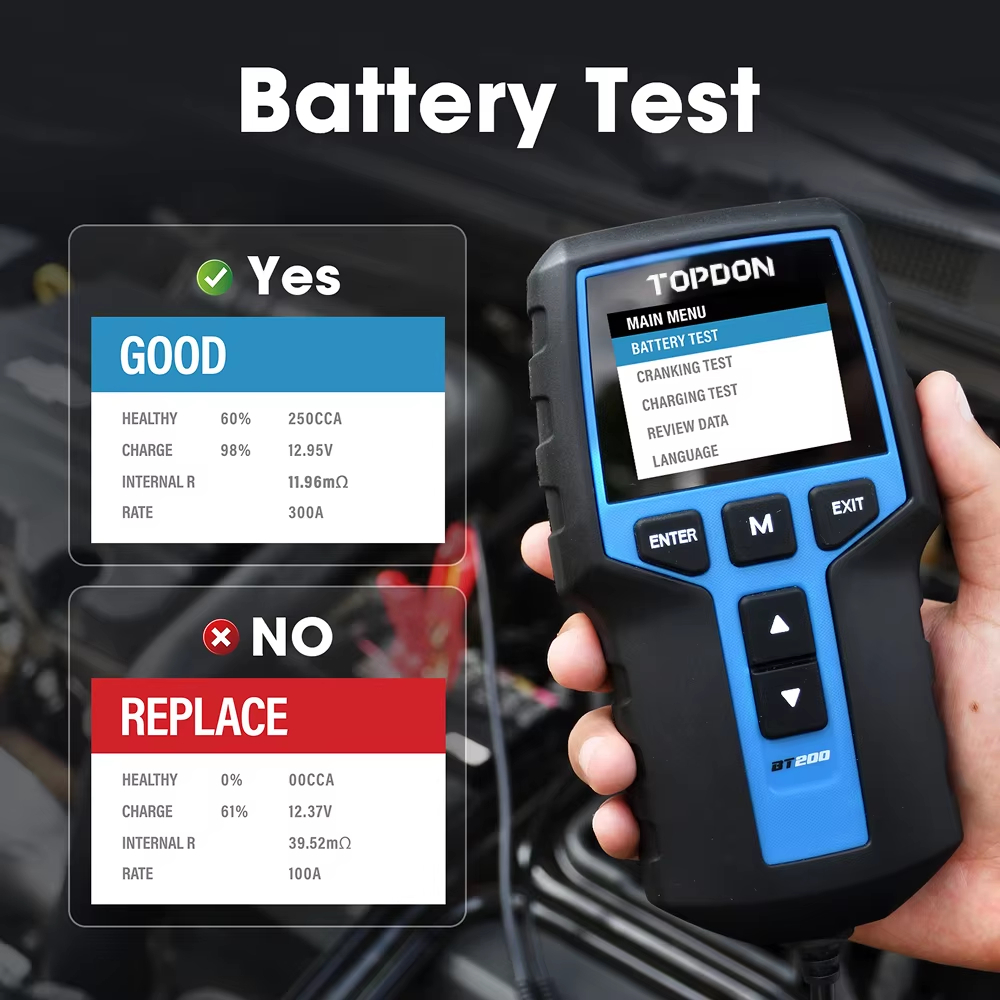 TOPDON BT200 Car Battery Teste - Topdon Tc001 Thermal Camera 评论和价格