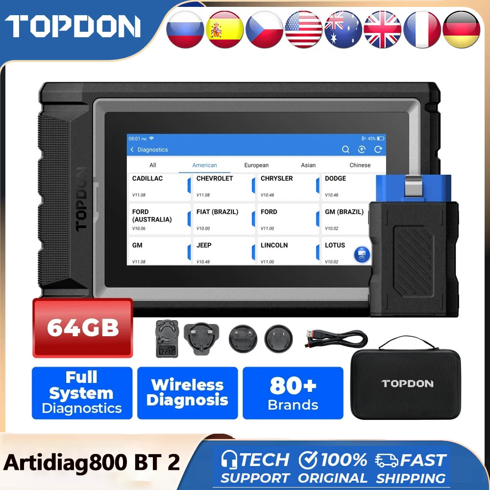 TOPDON ArtiDiag800 BT 2 Car Di - Topdon Tc001 Thermal Camera 评论和价格