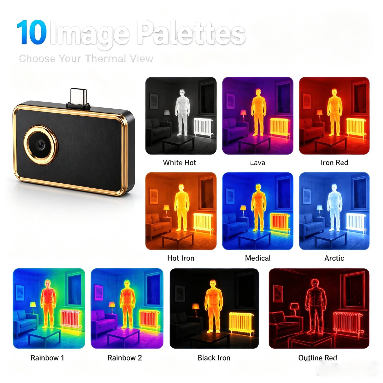 256x192 IR Resolution Thermal  - Thermal Imaging Camera 256X192 评论和价格