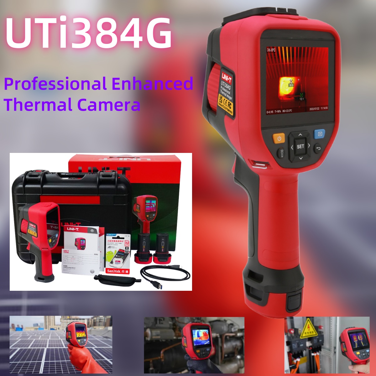 UNI-T UTi384G Professional The - Thermal Camera Type C 384X288 评论和价格