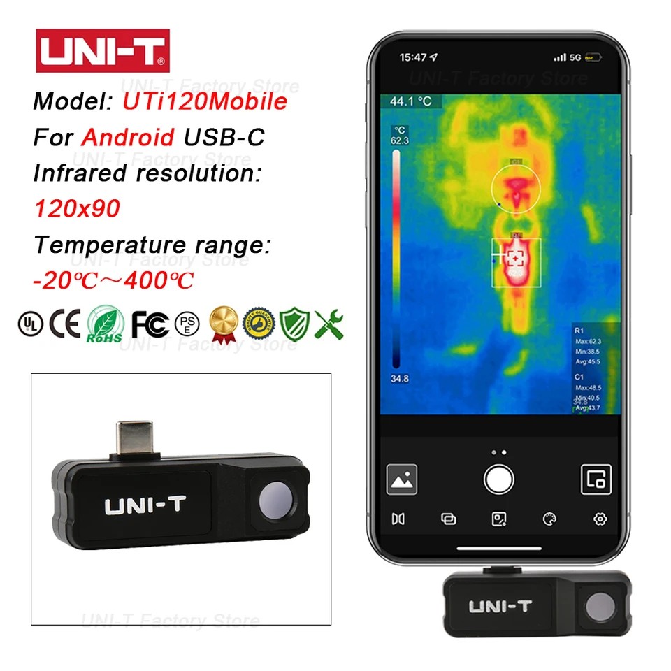 UNI-T Infrared Thermal Imaging - Thermal Imaging Camera 256X192 评论和价格
