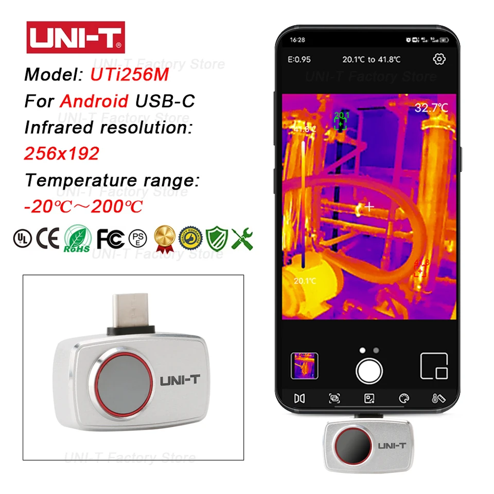 UNI-T Infrared Thermal Imaging - Thermal Imaging Camera 256X192 评论和价格